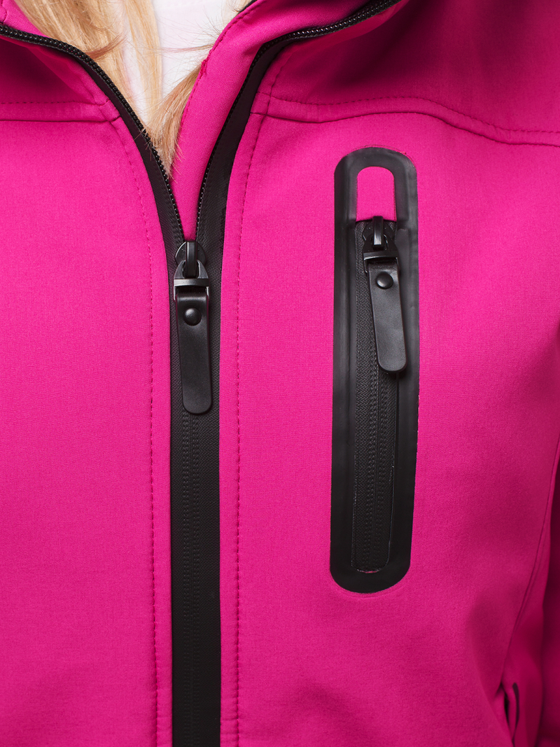 Rožinė moteriška softshelte striukė OZONEE N/4849