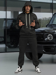 Juodas vyriškas sportinis kostiumas OZONEE O/3C582AB