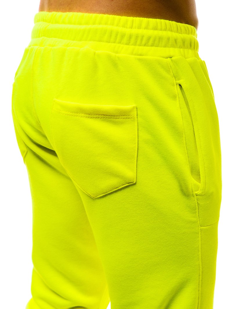 Geltonos vyriškos sportinės kelnės-NEON OZONEE G/11129