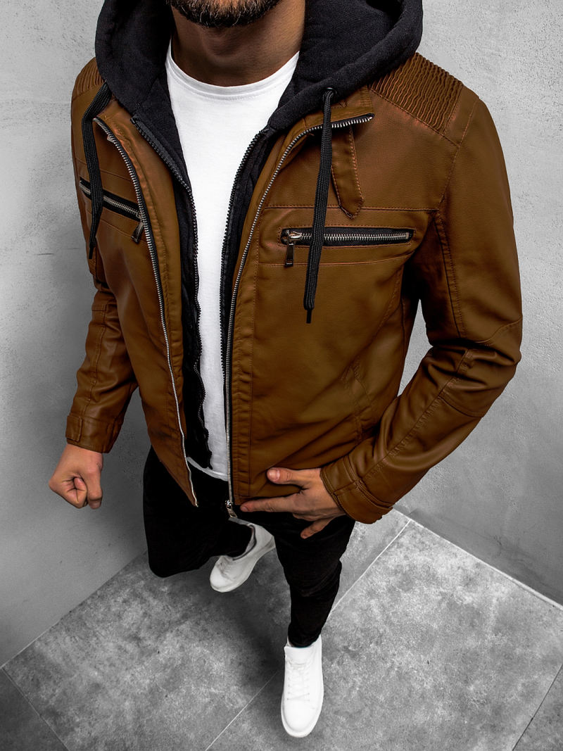 Camel vyriška odinė striukė OZONEE JB/JP1171Z