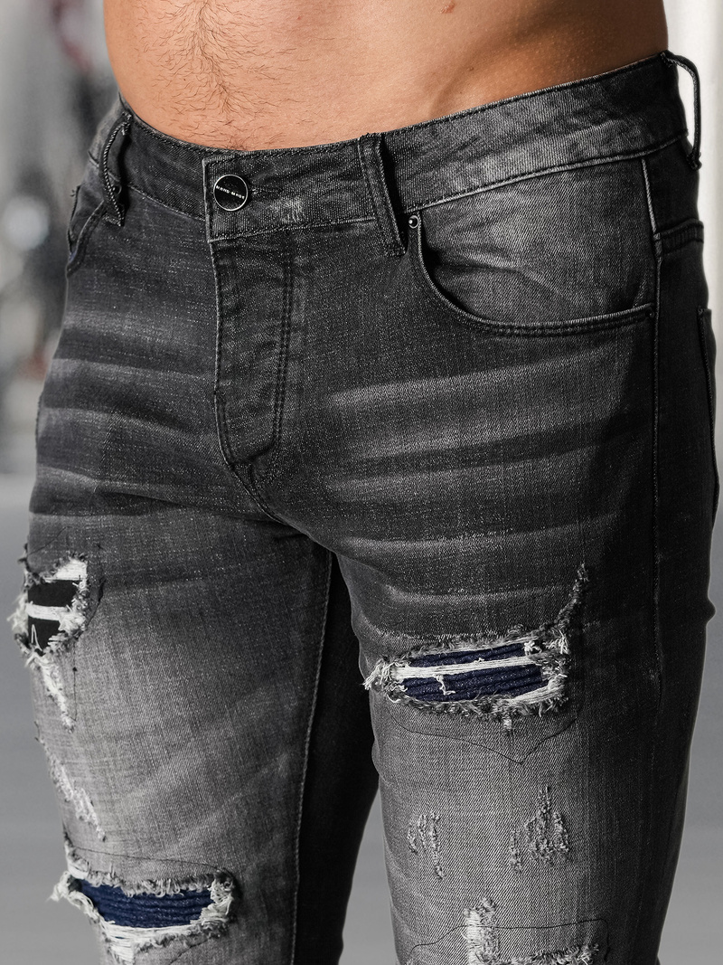 Juodai vyriški džinsai OZONEE NB/MP0075NZ