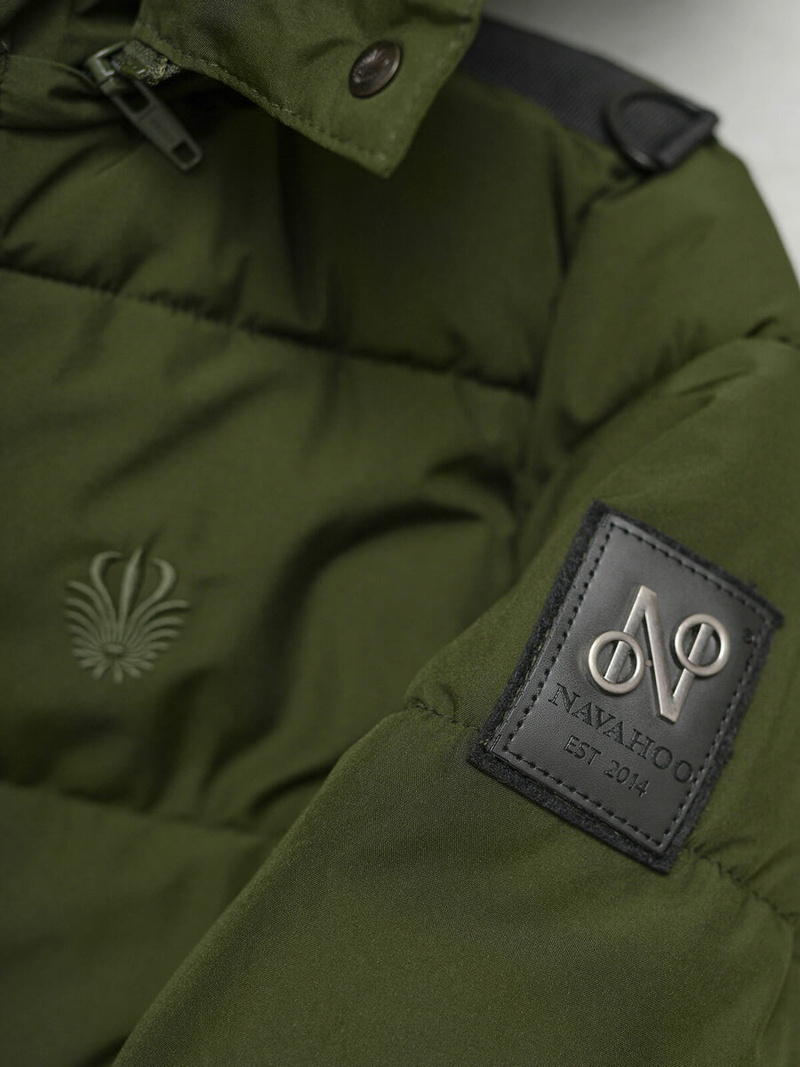 Rusvai žalsva moteriška striukė OZONEE O/W377