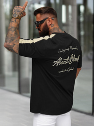 Juodi vyriški marškinėliai OZONEE O/QQ1195