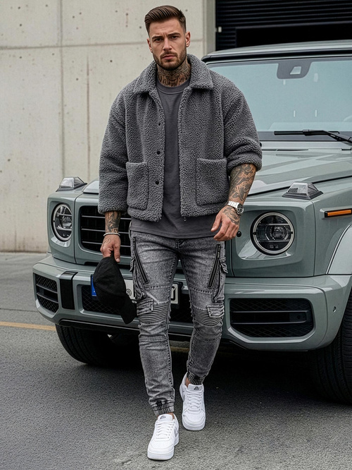 Grafitiniai vyriški džinsai OZONEE O/E10017Z