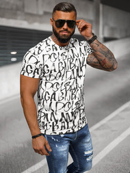 Baltas vyriški marškinėliai OZONEE JS/8T1215/1