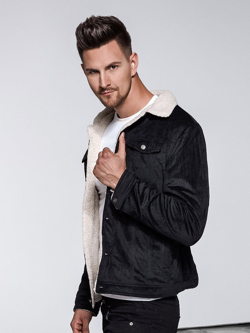 Juoda Vyriška striukė OZONEE JB/JP1179/1