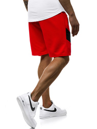 Raudoni vyriški šortai OZONEE JS/KS2515