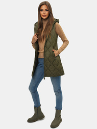 Rusvai žalsva moteriška liemenė OZONEE O/H928/13