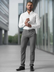 Tamsiai-pilkos vyriškos chino kelnės OZONEE V/6545