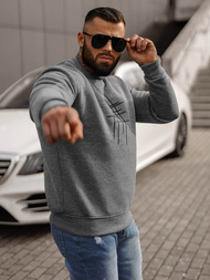 Grafitinis vyriškas džemperis OZONEE JS/8B1361/5