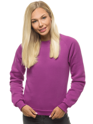 Tamsiai violetinė moteriškas džemperis su gobtuvu OZONEE O/12103