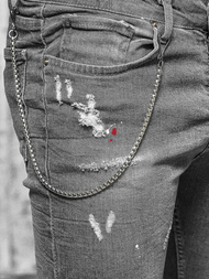 Grafitiniai vyriški džinsai OZONEE O/MB459