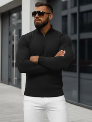 Juodi vyriškas megztinis OZONEE NB/MM6007/4Z