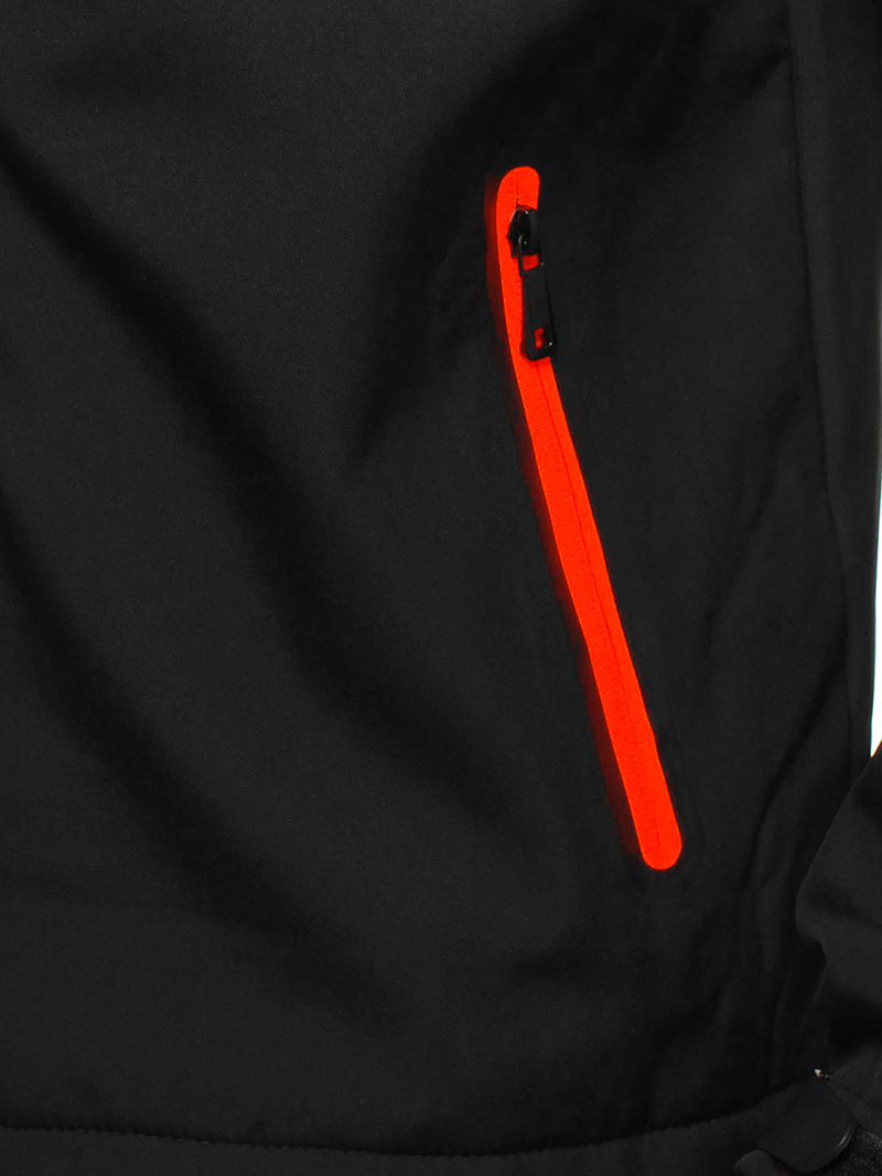 Juoda vyriška softshelte striukė OZONEE JS/KS2194