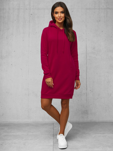 Bordinis moteriškas džemperis su gobtuvu OZONEE JS/YS10005/21Z