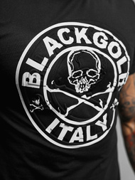 Juodi vyriški marškinėliai OZONEE NB/MT3074