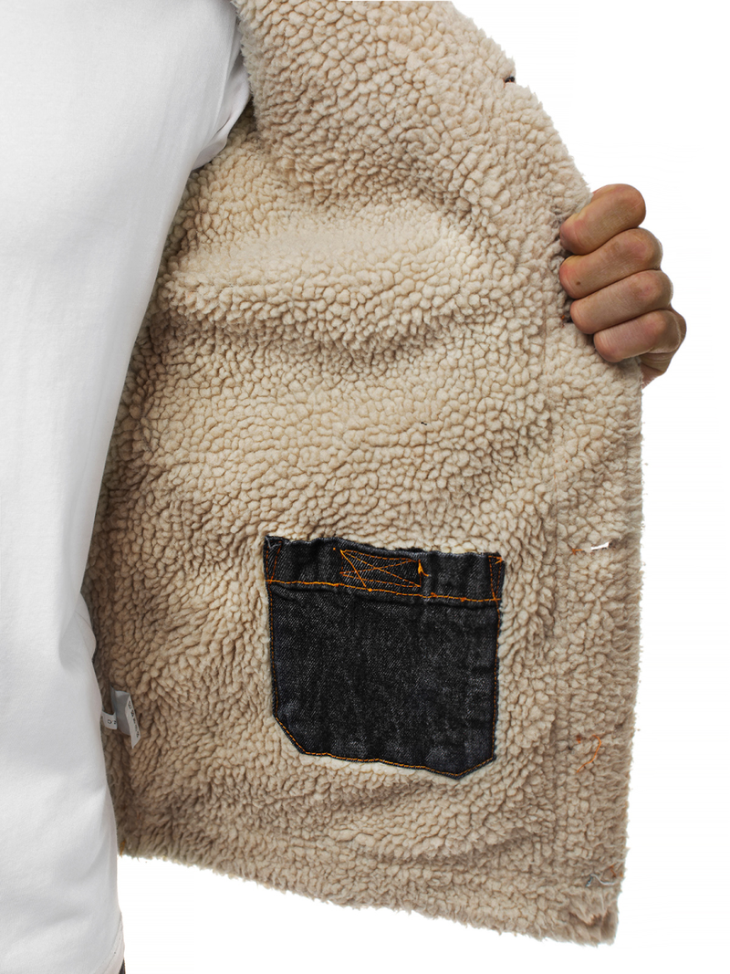 Grafitinė vyriška džinso striukė OZONEE JB/JP1109Z