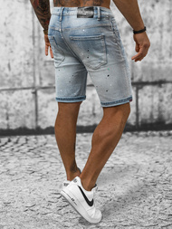 Šviesiai-mėlyni vyriški šortai OZONEE NB/MP0262BC