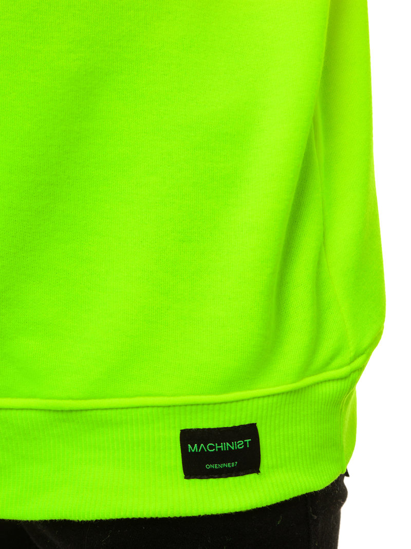 Žaliai-Neoninis vyriškas džemperis OZONEE MACH/3149