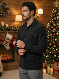 Juodi vyriški marškiniai OZONEE O/GOM23040Z