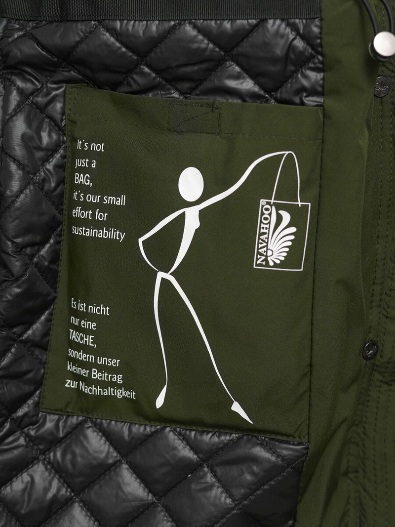 Rusvai žalsva moteriška striukė OZONEE O/W377Z