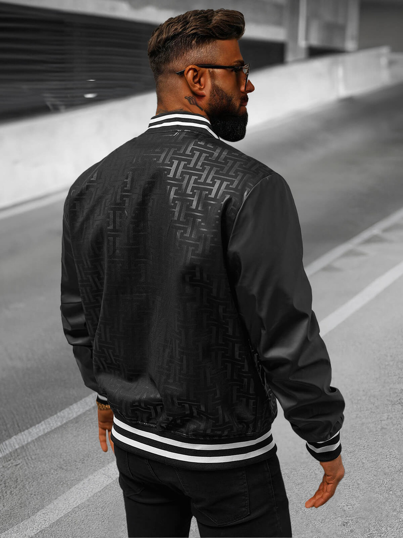 Juodi vyriška striukė OZONEE O/3A172Z