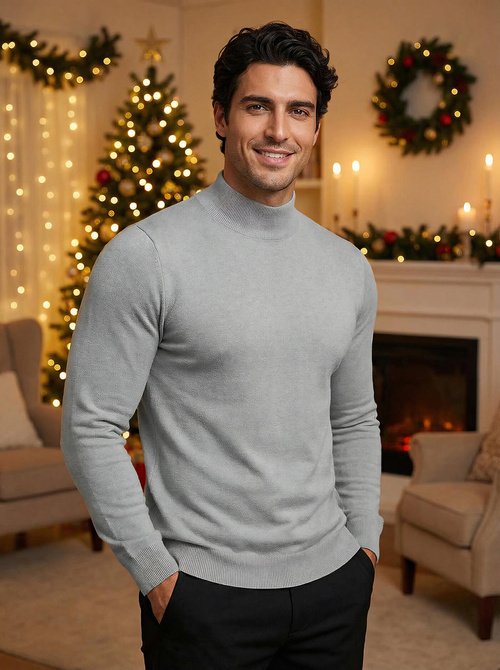 Pilkas vyriškas megztinis OZONEE V/V24503Z