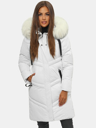 Balta moteriška striukė OZONEE JS/M731/281