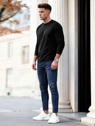 Tamsiai-mėlyni vyriški džinsai OZONEE O/JK2951Z