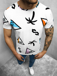 Balti vyriški marškinėliai OZONEE O/BL50