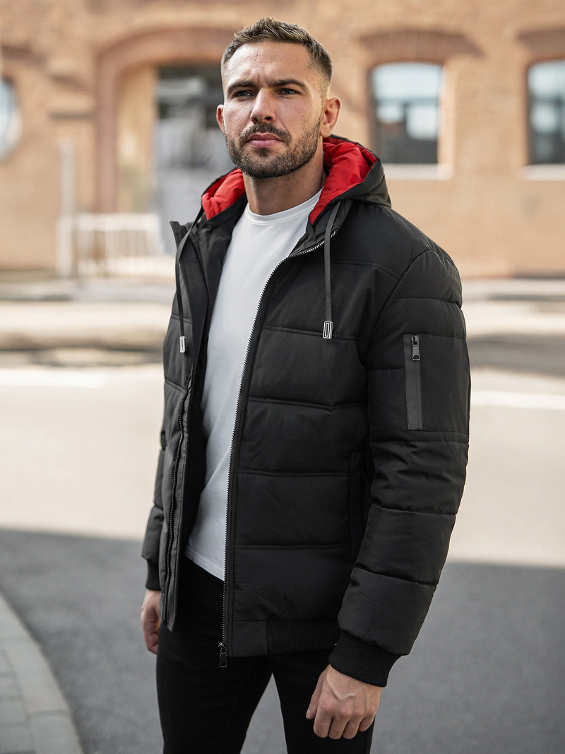 Juoda vyriška striukė OZONEE JS/31M5003Z