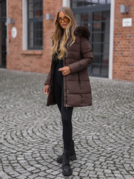 Šokoladas moteriška žieminė striukė OZONEE JS/16M9059/158