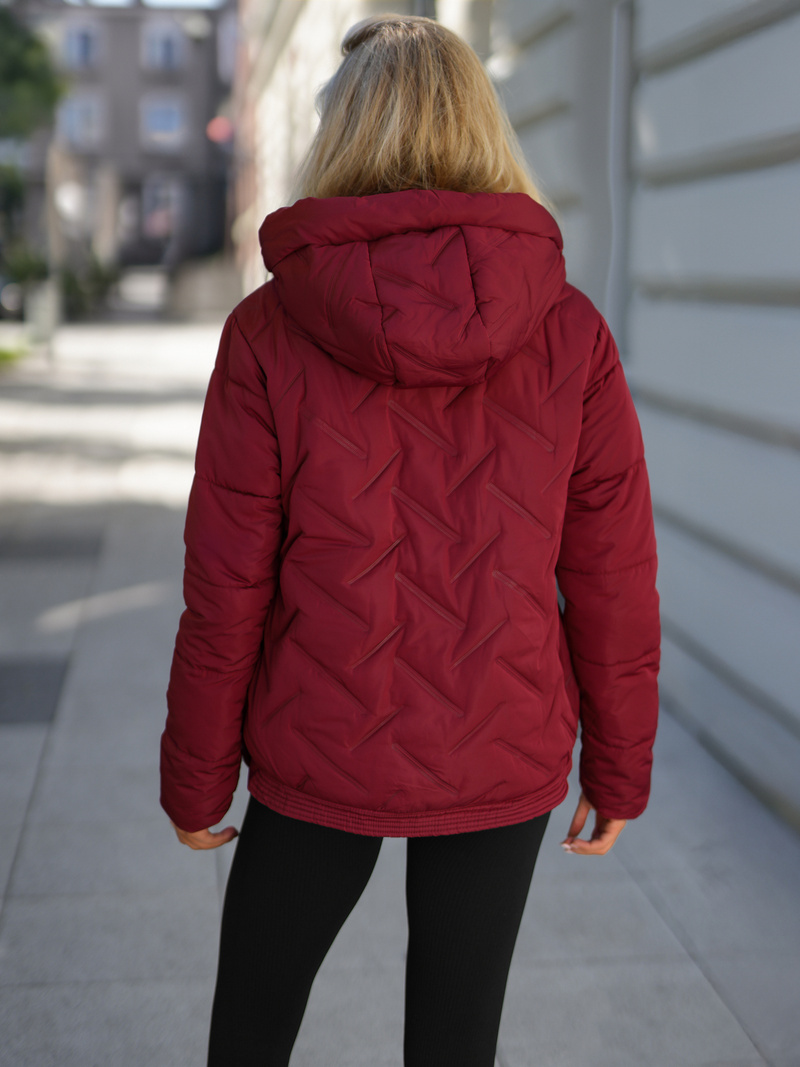 Burgundija moteriška striukė OZONEE JS/16M9300/06