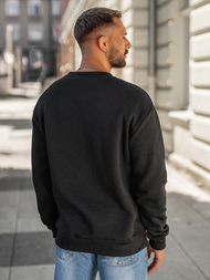 Juodas vyriškas džemperis OZONEE JS/8B1763/3