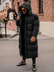 Juoda vyriška žieminė striukė OZONEE O/M3202Z