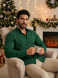 Žalia vyriški marškiniai OZONEE O/V78Z