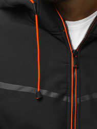 Juoda vyriška softshelte striukė OZONEE JS/KS2194