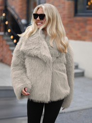 Pilkai-smėlinis moteriška striukė OZONEE JS/61M8515/92