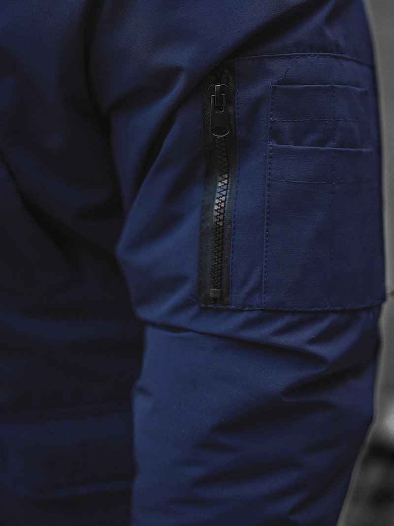 Granatinė vyriška žieminė striukė OZONEE JS/M2019/215