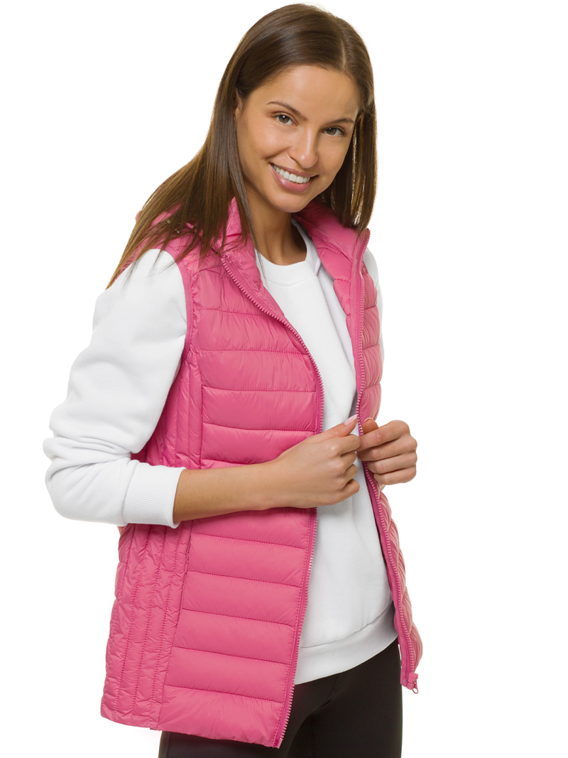 Šviesiai-Rožinė moteriška liemenė OZONEE JS/M23039/42