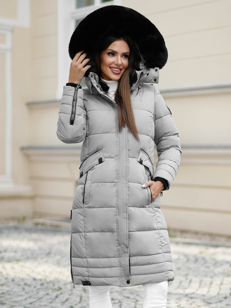 Pilka moteriška striukė OZONEE O/W377Z