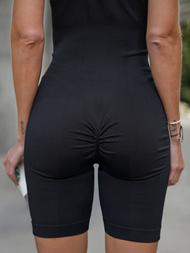 Juodas moteriškas sportinis kostiumas OZONEE JS/18k1831/3