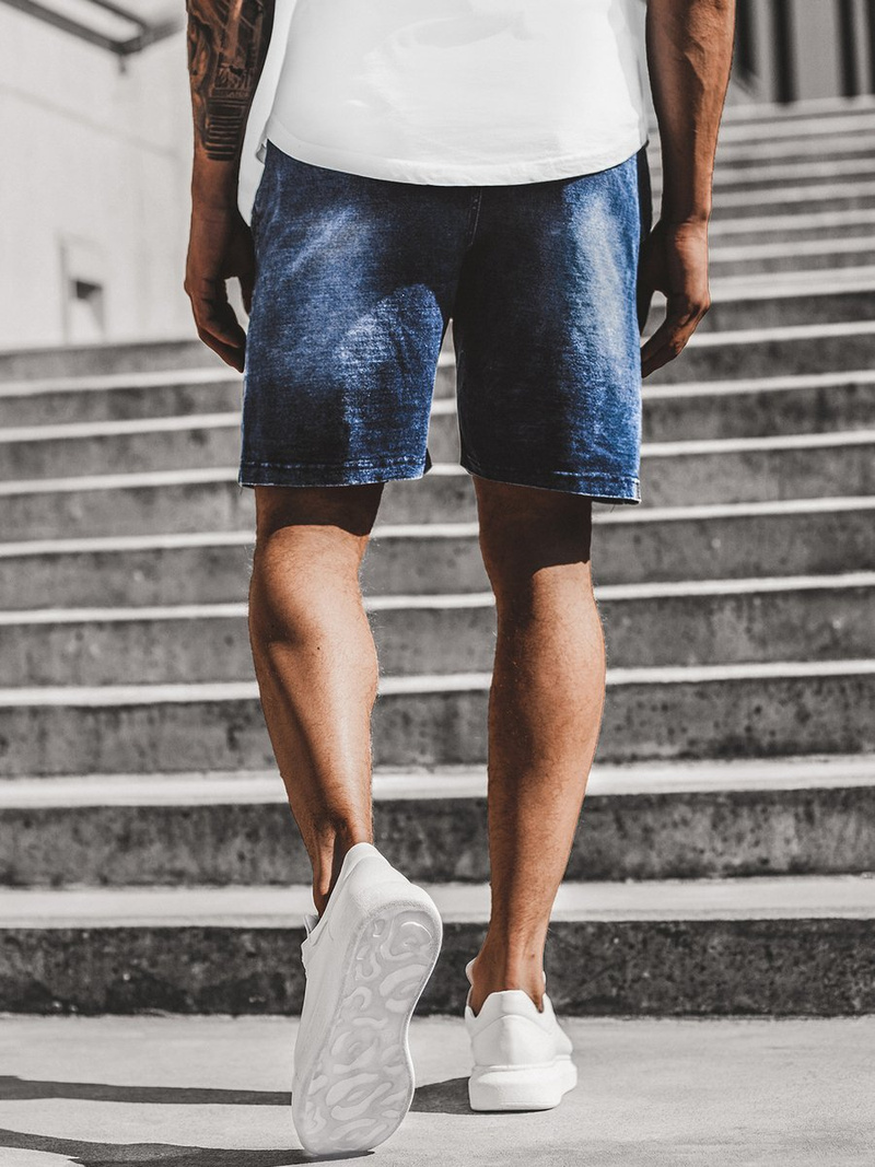 Mėlyni Vyriški džinso šortai OZONEE JS/KK116