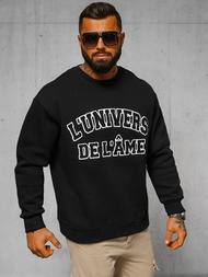 Juodas džemperis OZONEE O/SWE23055