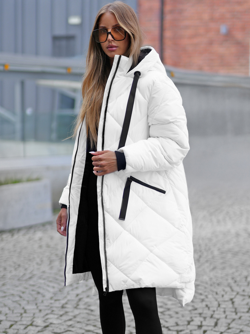 Baltas moteriška striukė OZONEE JS/5M3168/281Z