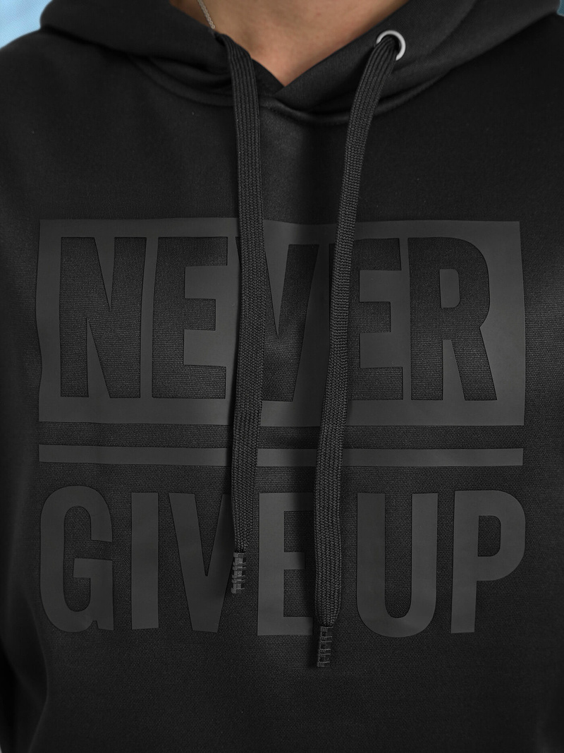 Juoda vyriškas džemperis su gobtuvu OZONEE JS/8B1983/3