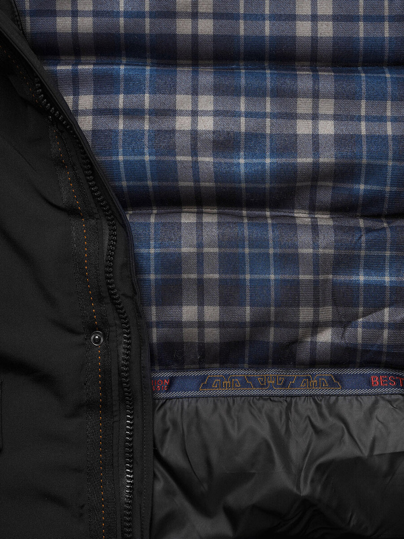 Juodi vyriška žieminė striukė OZONEE JS/5M718/392