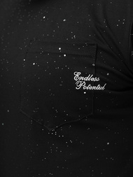 Juodi vyriški marškinėliai OZONEE O/QQ1387