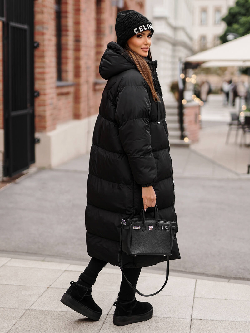 Juoda moteriška striukė OZONEE JS/5M3163/392Z