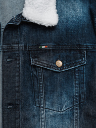 Tamsiai-mėlyna vyriška džinso šerpas striukė OZONEE NB/MJ516BSZ